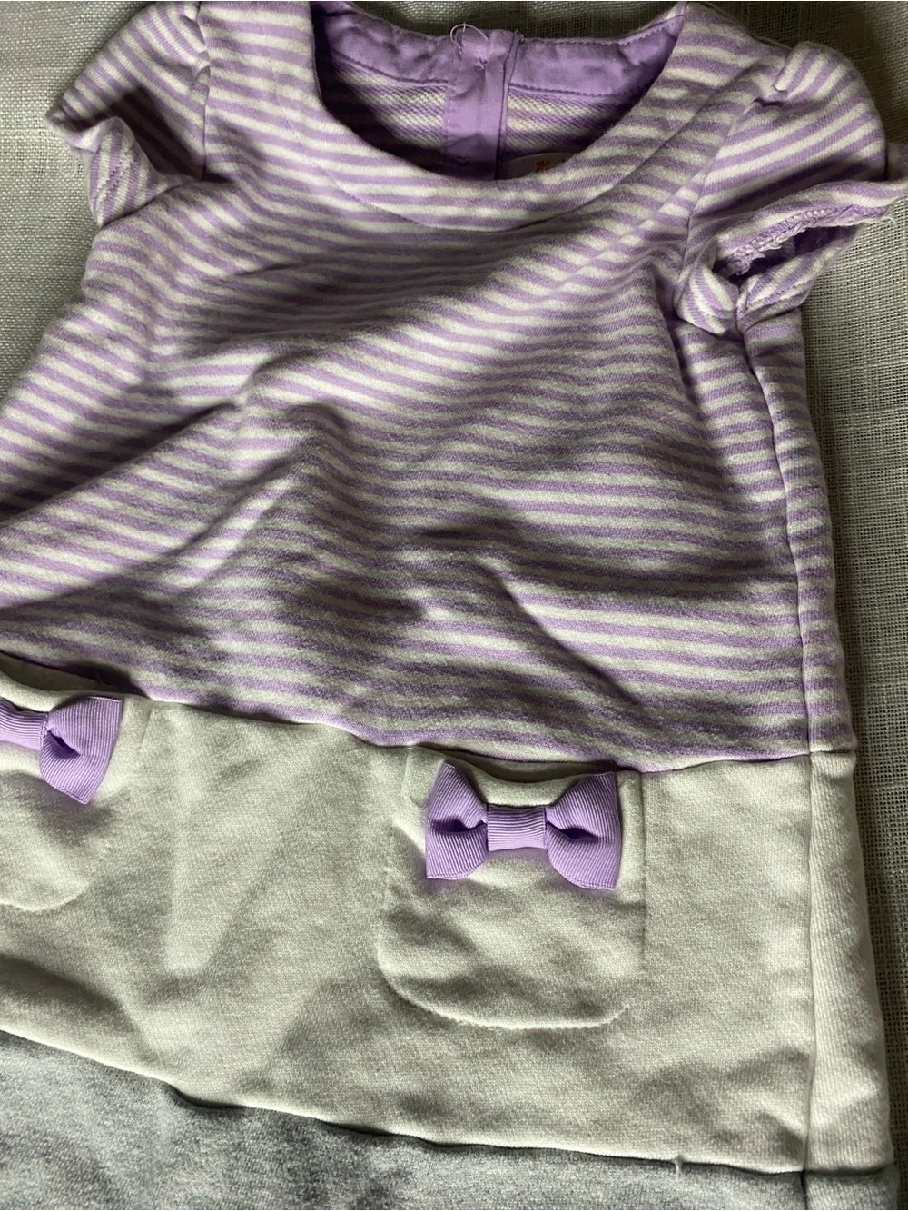 Gymboree Purple and White Striped Baby Top